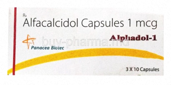 Achat Alfacalcidol - illustration de comprimés et flacon