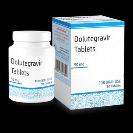 Boîtes de Dolutegravir, comprimés