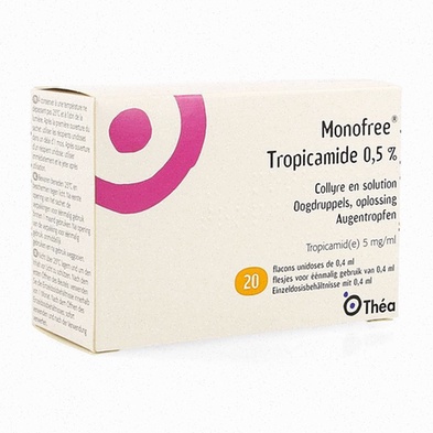 Tropicamide gouttes ophtalmiques - illustration
