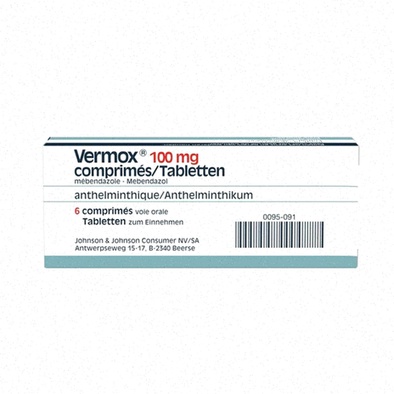 Vermox - Illustration d'un comprimé anti-parasitaire