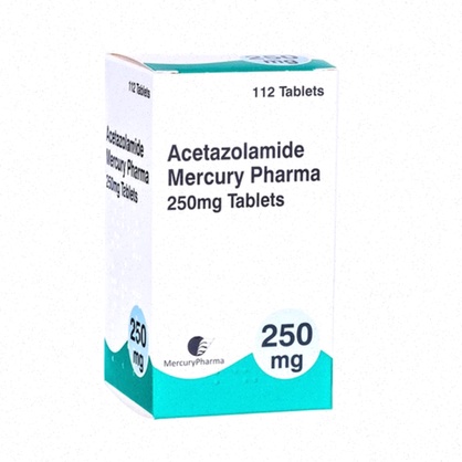 Acetazolamide - conditionnement de comprimés et informations produit
