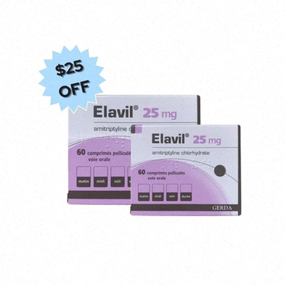 Elavil - Illustration d’une boîte de comprimés